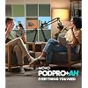 Movo Pro Portable Podcast Equipment Bundle for iPhone/Android Phones- Podcast Kit with Audio Interface, 2 UM6 Dynamic Mics, 2 Headphones, 2 Boom Arms - for Smartphones, Computers, PC, Mac