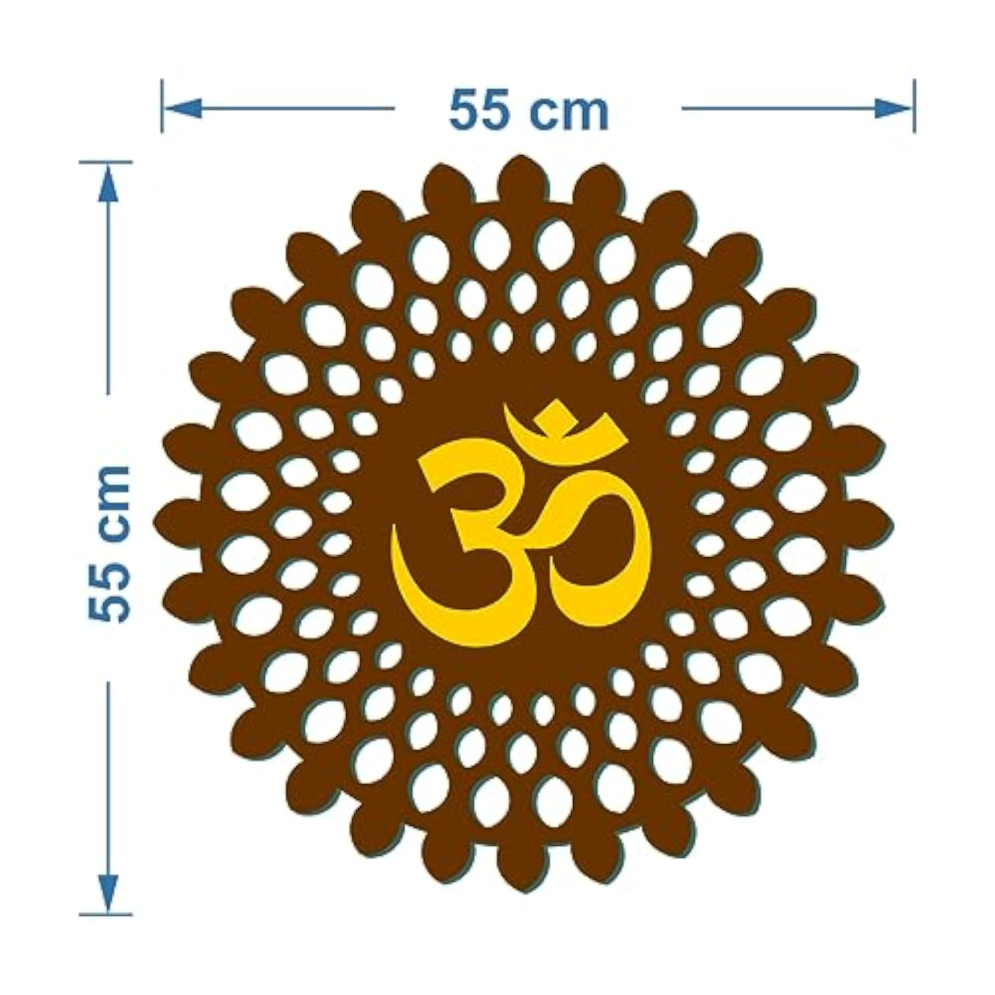 Wooden Om Wall Decor in 8 Colours