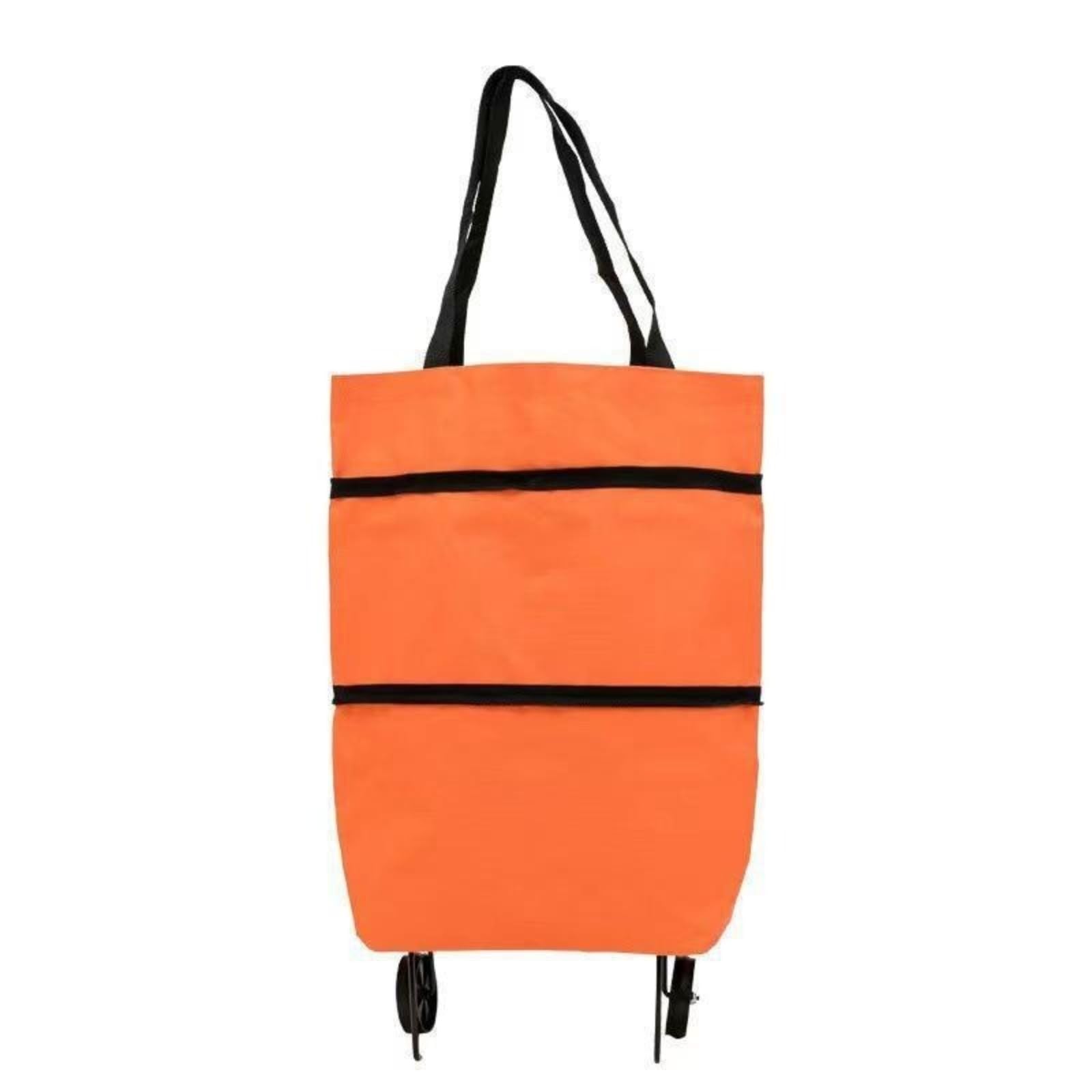 Shopping cart with Foldable Portable Wheels, Waterproof Tote Bag, Supermarket Shopping cart