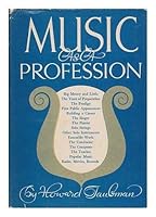 Music As a Profession, by Howard Taubman B0006D8IX2 Book Cover