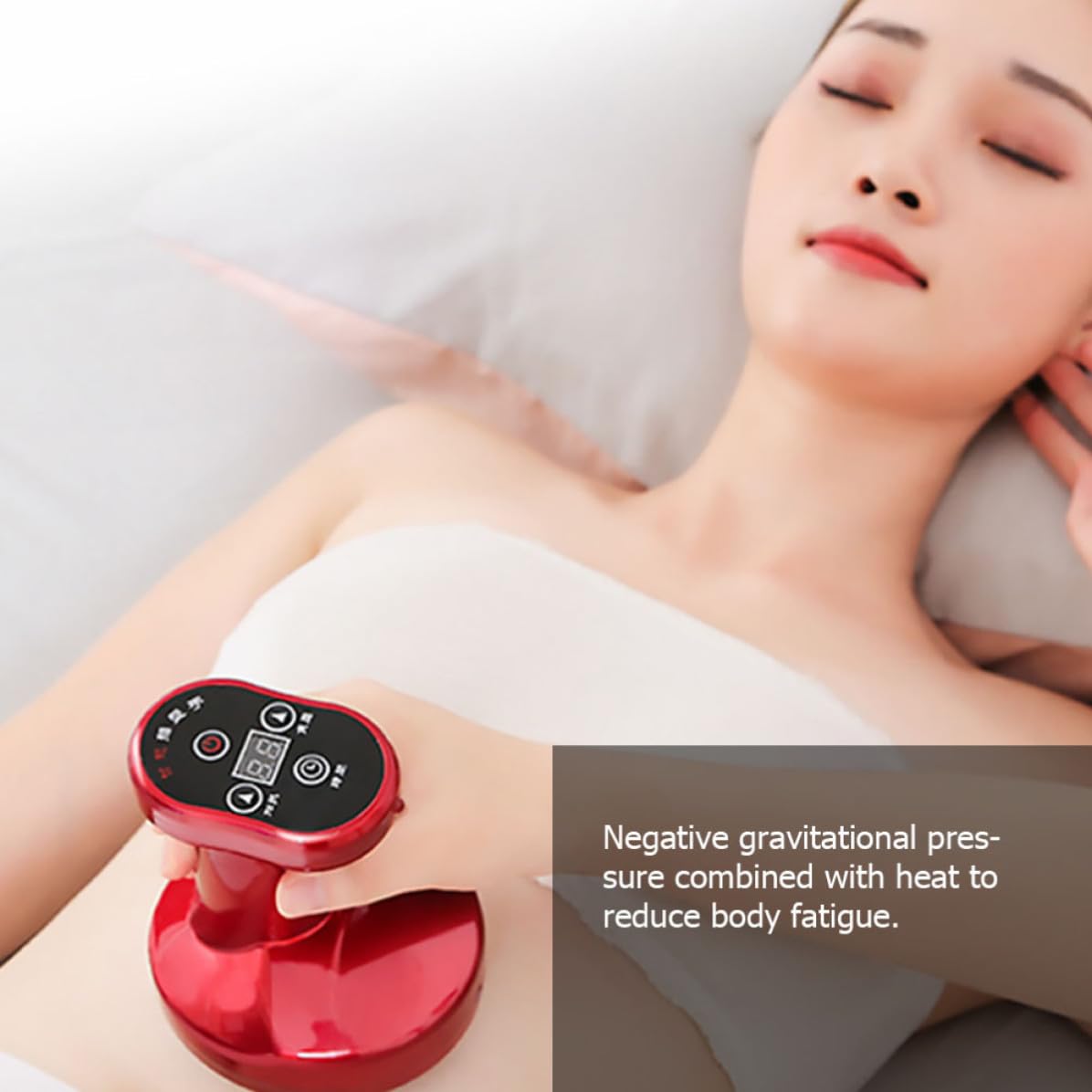 Homoyoyo Dispositivo Elettrico per Massaggio Guasha Funzione Drenante Anticellulite e Rilassante, in Abs Rosso per Automassaggio Muscolare e Trattamento Corpo