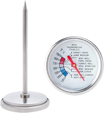 Review Meat Thermometer 2.4 inch Large Dial Poultry BBQ Meat Thermometer Stainless Steel Food Grade Safe Waterproof 4.9 inch Long Probe Cooking Food Thermometer for Home Cooking Turkey Pork Beef Chicken Review Meat Thermometer 2.4 inch Large Dial Poultry BBQ Meat Thermometer Stainless Steel Food Grade Safe Waterproof 4.9 inch Long Probe Cooking Food Thermometer for Home Cooking Turkey Pork Beef Chicken