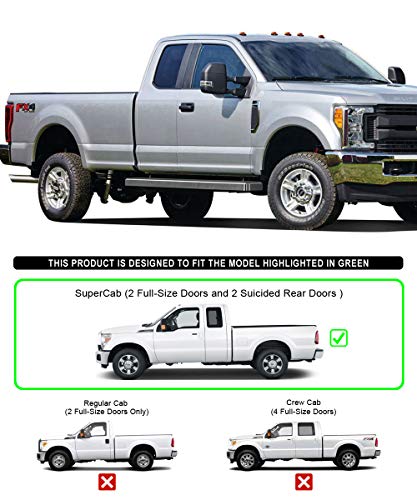 Estribos de Acero Inoxidable 6 pulg para Ford F250 F350 miniatura 2