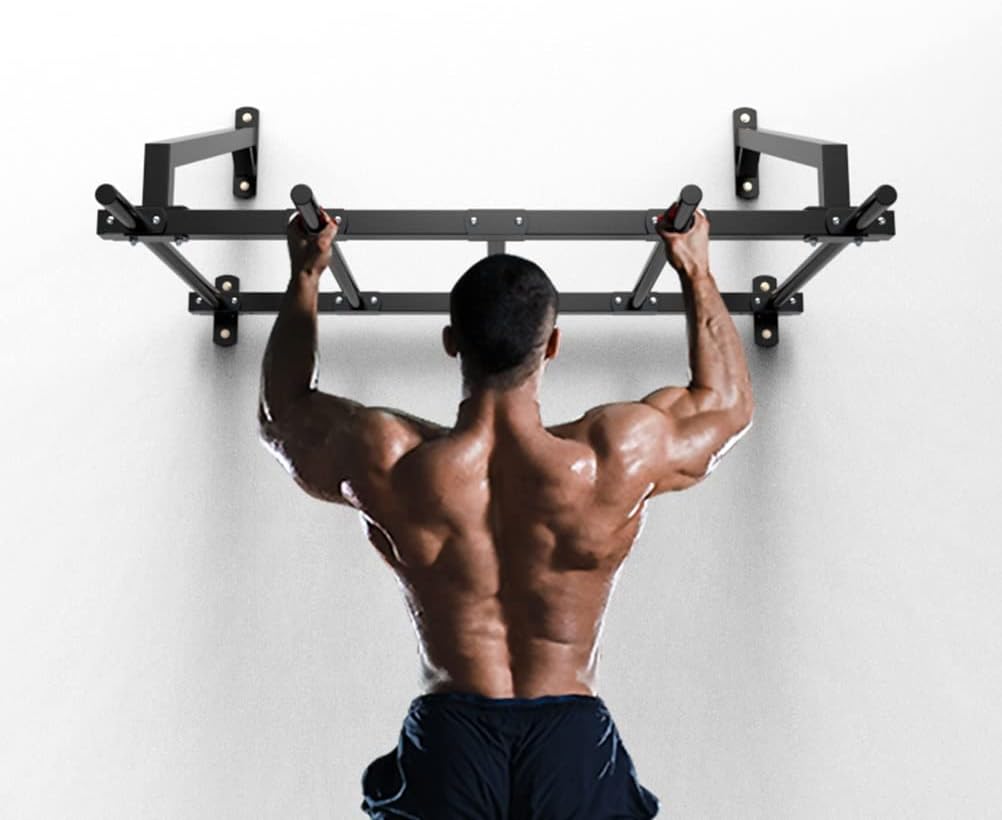 Wall-Mounted Pull-Up Bars/Climbing Frames, Home Gym Corridor Steel Exercise Bars, Multifunctional Strength Training Equipment