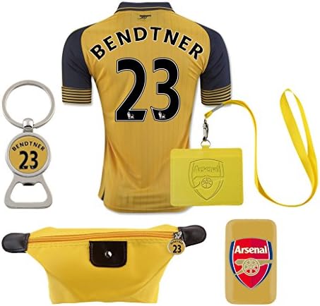 #23 Bendtner (6 in 1 Combo) Arsenal F.C. Away Match Adult Soccer Jersey 2016-2017