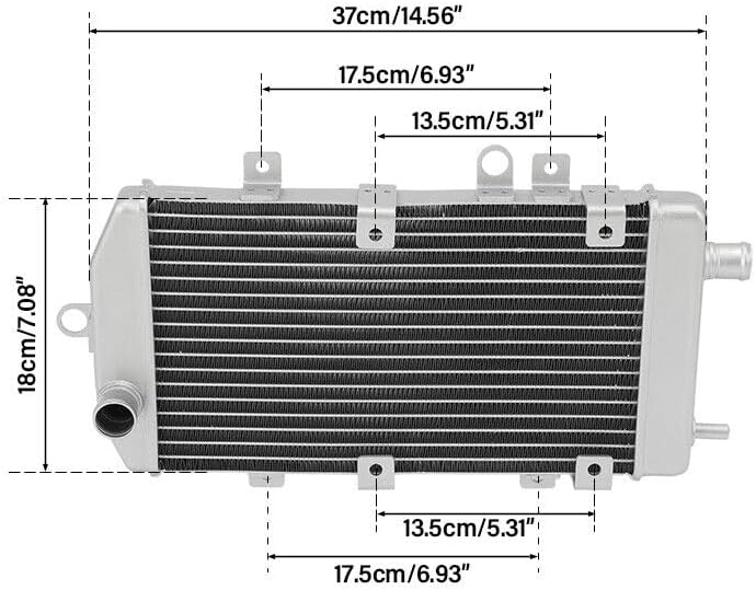 TCMT Radiator Cooler Fit For Kawasaki Vulcan 900 Classic LT 2006-2025 900 Custom2007-2025