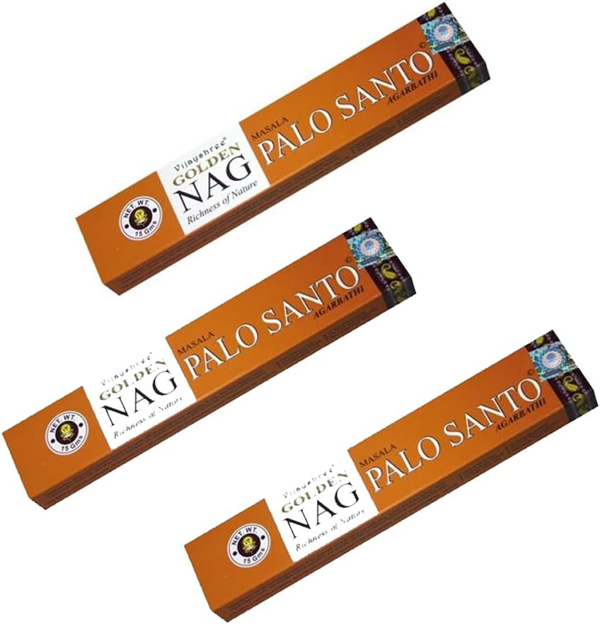 Vijayshree Golden Nag Seven Chakra Masala - Bastoncini Di Incenso Arrotolati A Mano, 15g, Fragranza Purificante - 2