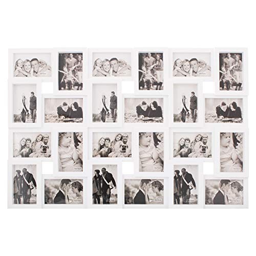 SPRINGOS Bilderrahmen Mehrfachrahmen Fotocollage 24 Fotos Fotorahmen...