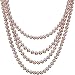 HinsonGayle AAA Handpicked Naturally Pink Freshwater Cultured Pearl Rope Necklace 82" Strand