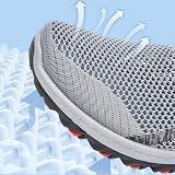 Buty rekreacyjne, męskie, buty sportowe, buty do biegania po ulicy, płócienne, trampki, buty do fitnessu, buty sportowe, lekkie, oddychające, do noszenia na co dzień i do ogrodu, szary, 40 EU