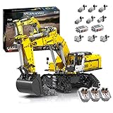 Details: Maßstab 1:20, kommt mit 6 Motoren, 2 großen Batteriekästen, 3 Fernbedienungen und 3 Empfängern. Das Chassis, der Plattenteller, der Ausleger, der Steuerknüppel und die Schaufel können ferngesteuert werden. Der Eimer kann schnell in einen Greifer zum Be- und Entladen von Rohren umgewandelt werden.
