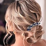 Regalo ideal: la peineta para el pelo de diamantes de imitación con estilo chic y hermosos diseños es el regalo perfecto para cumpleaños, día de San Valentín, día de la madre o cualquier otra fiesta que puedas compartir con tus amigos y familia.