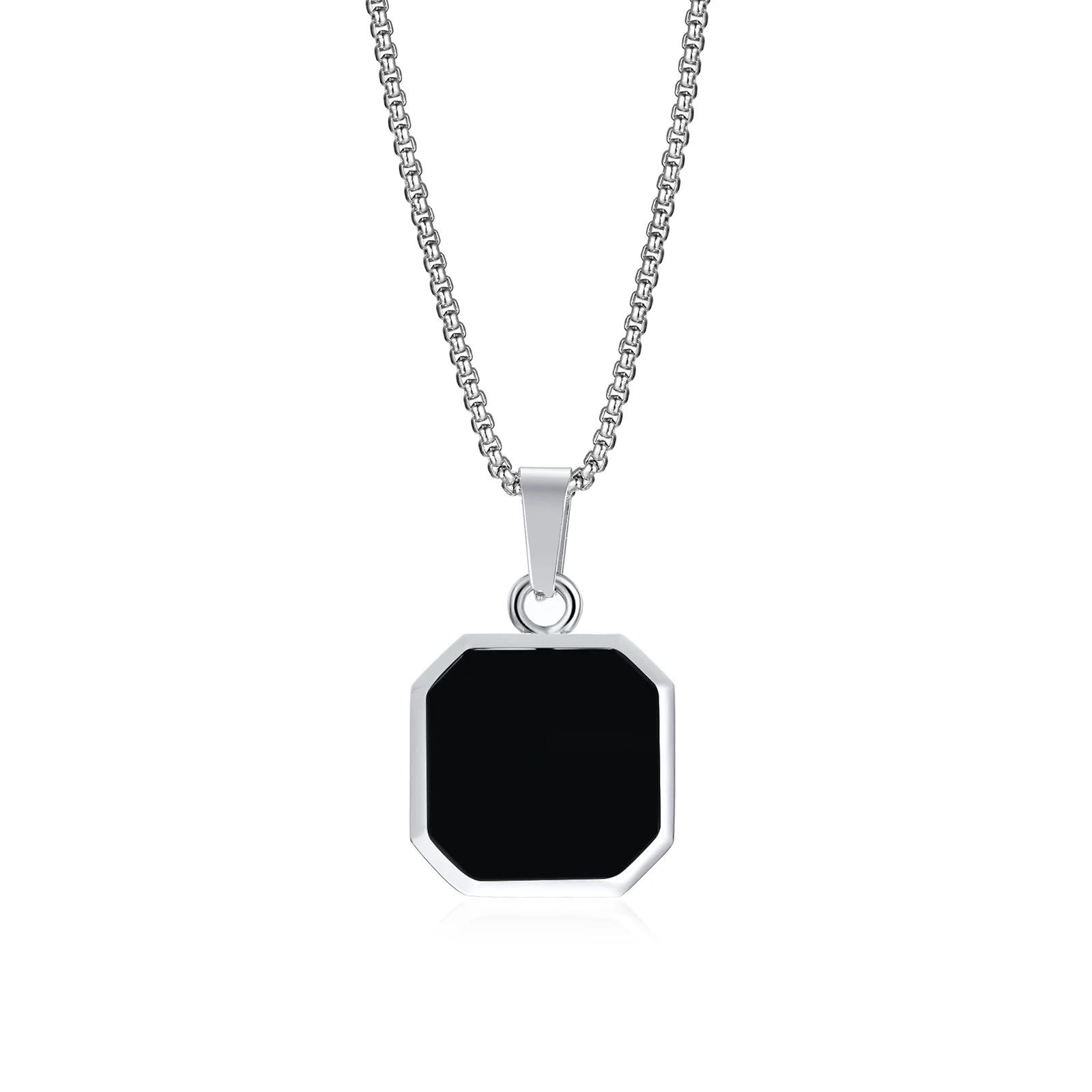Collar de piedra geométrica unisex para renovar tus accesorios sosos