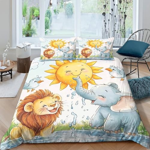 Parure de lit 140x200 microfibre super douce haute finition 3D