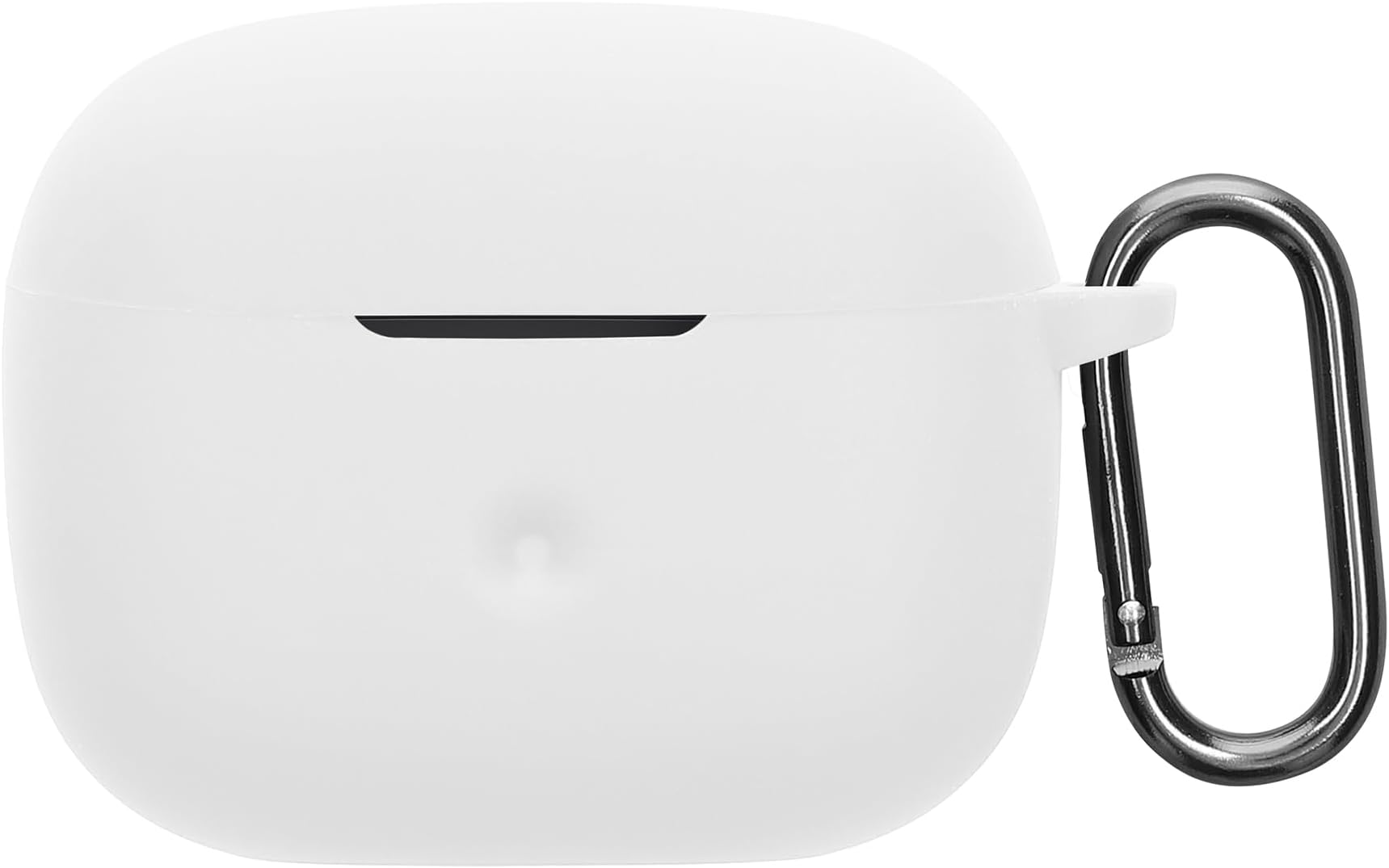 kwmobile Silicone Cover Compatible with Bowers & Wilkins Pi6 / Pi8 - Case Cover Stick-On Skin with Clip - White