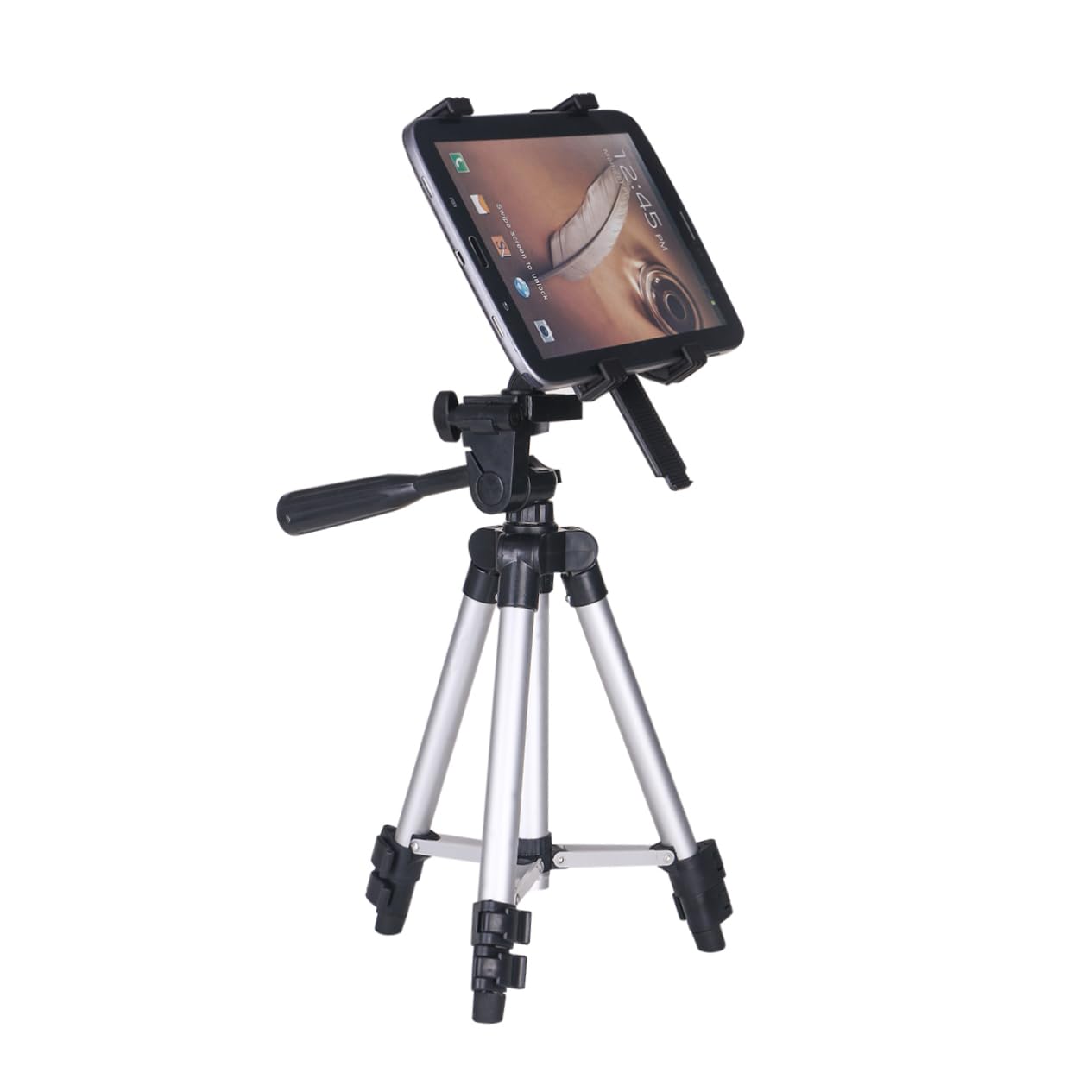 Holibanna Support Tablette Tactile Réglable Alliage Daluminium Trépied Robuste Rotatif à Pied Pro Portable pour