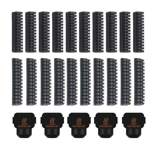 Image of 3D Printer Silicone Sock and Nozzle Brush for Bambu Lab A1, A1 Mini | 5PCS Silicone Sock, 10PCS A1 Nozzle Brush, 10PCS A1 MinI Nozzle Brush, High Temperature Silicone Heat Sleeve, Silicone Wiper