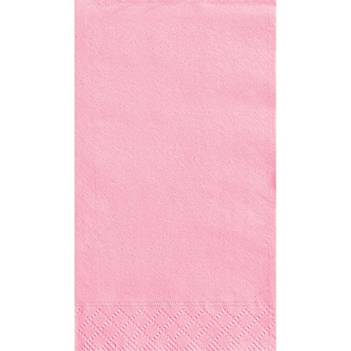 Image of Charming Lovely Pink Guest Towels, 20-Pack - Durable & Ultra Absorbent - Perfect for Any Celebration
