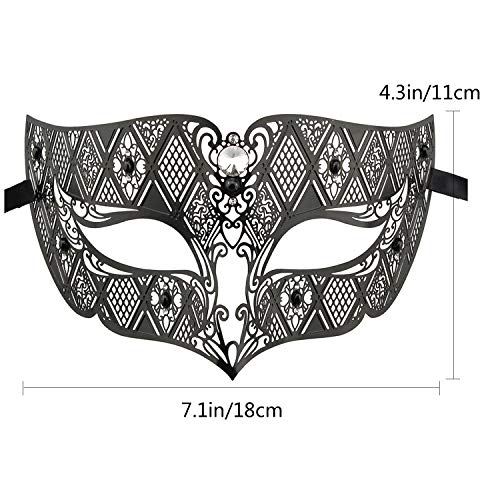 Image of Coddsmz Couples Venetian Masquerade Mask Set Luxury Style Princess Party Mask for Couples Women and Men Mardi Gras Masks