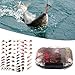 Karlak 64pcs Fishing Flies Fish Lure Kit Fishing Gear Biomimetic Lures with Box