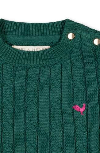 Image of Hope & Henry Girls Cable Front Pullover Sweater