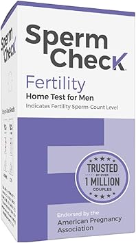 SpermCheck Fertility Sperm Count Test for Men, at Home Sperm Test, Easy to Read Results, Over 98% Accurate