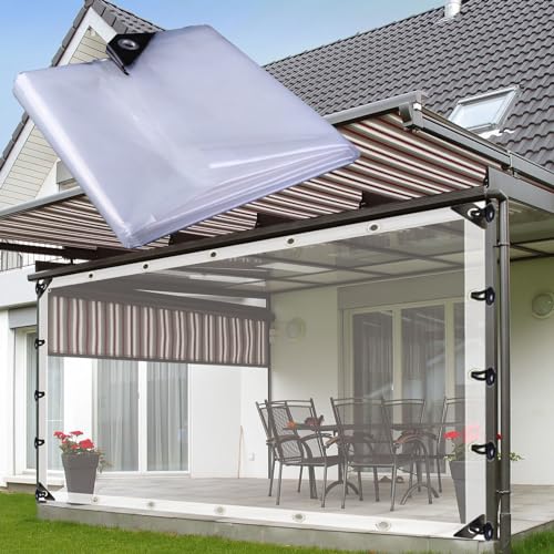 Lona plegable para plantas con ojales reforzados y material impermeable transparente 2