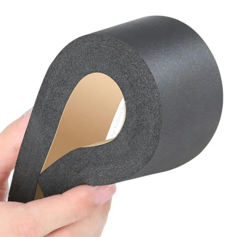Tira de sellado de espuma plana E/P/D/M, fuerte adhesivo, sello de goma, cinta de espuma negra de un solo lado, junta de sellado de aislamiento anticolisión, 10 mm x 15 mm x 2 m