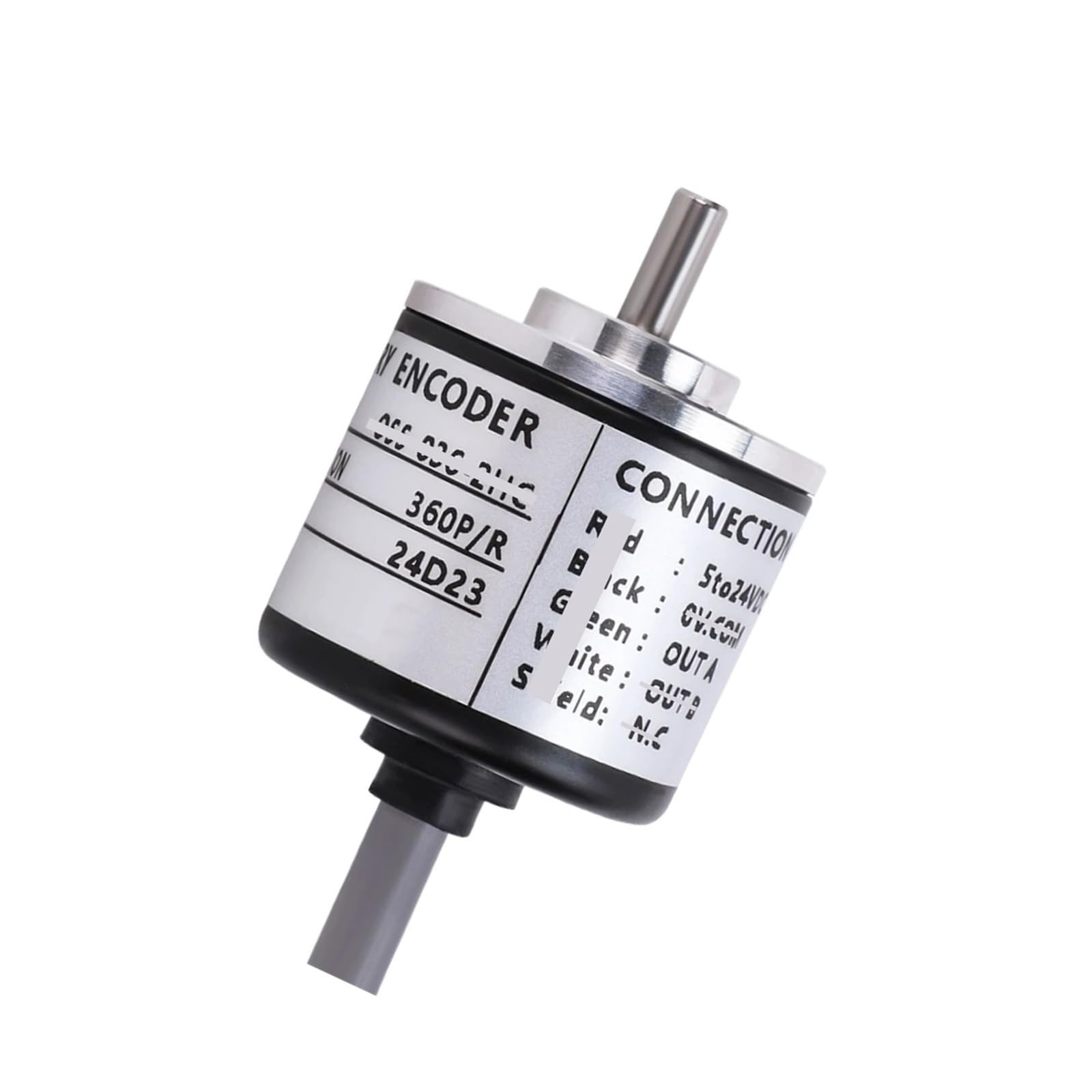 PWQBABJWL Incremental Rotary Encoder 2H 30MM OD 4MM Shaft Rotate Speed 100~3600PPR Optional(1024 PPR)