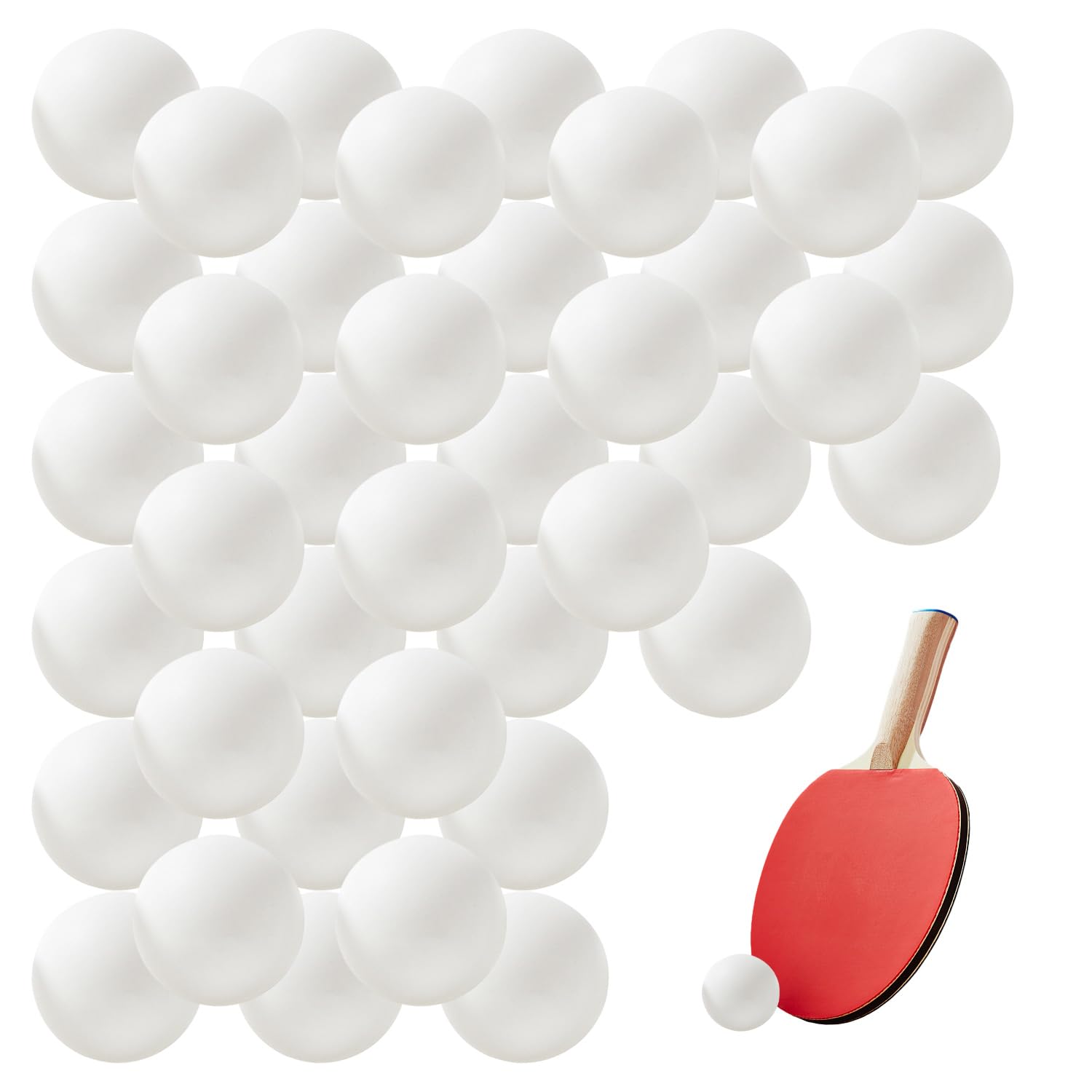 40 Palline Da Ping Pong Bianche - Senza Cuciture Per Sport E Divertimento - Foto 4