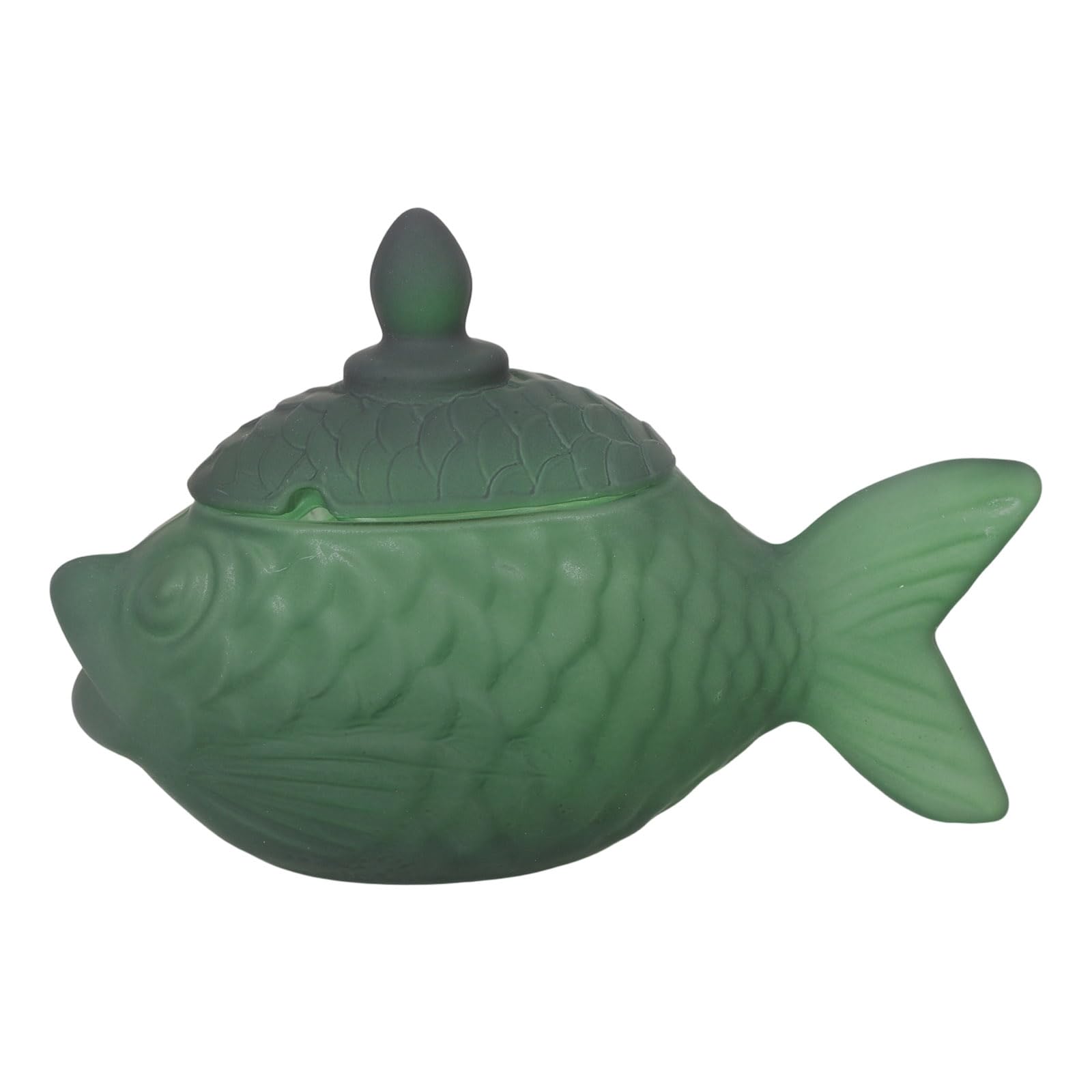 Boîte en verre dépoli poisson, bonbonnière haut de gamme