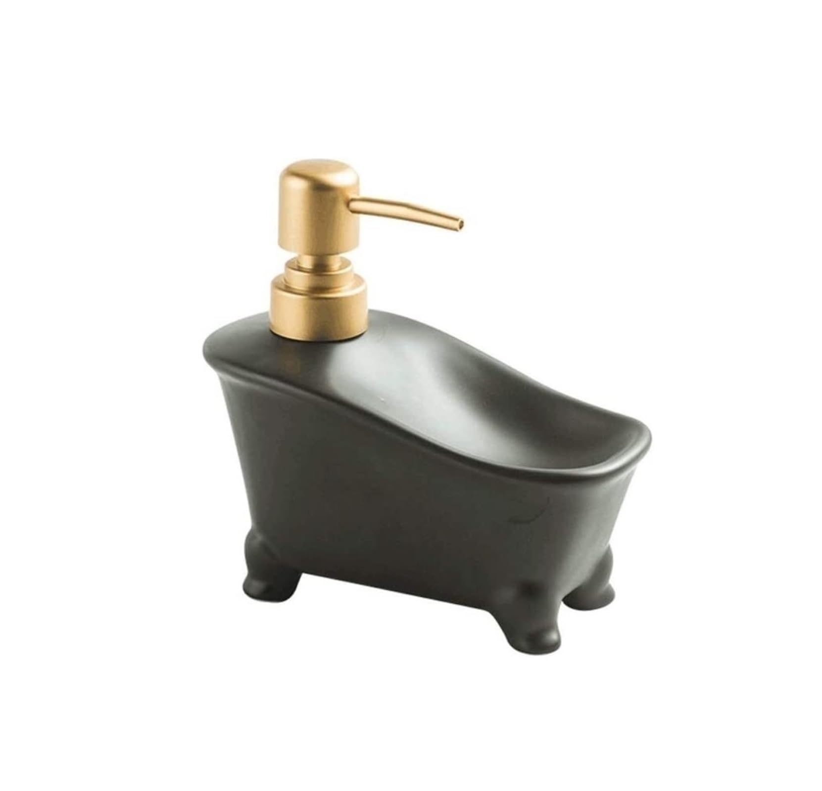 Sdydsge Noir Soap Dispenser， Soap Dispensers Dispenser Ceramic Pump With Storage Shelf Refillable Lotion Bottles Reusable