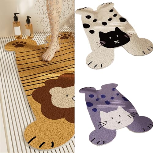 Tapis de douche antidérapant PVC baignoire ventouses solides - 3