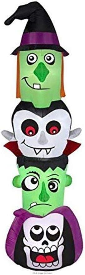 7 ft. Inflatable Halloween Totem Pole Outdoor Holiday Halloween Yard Decor