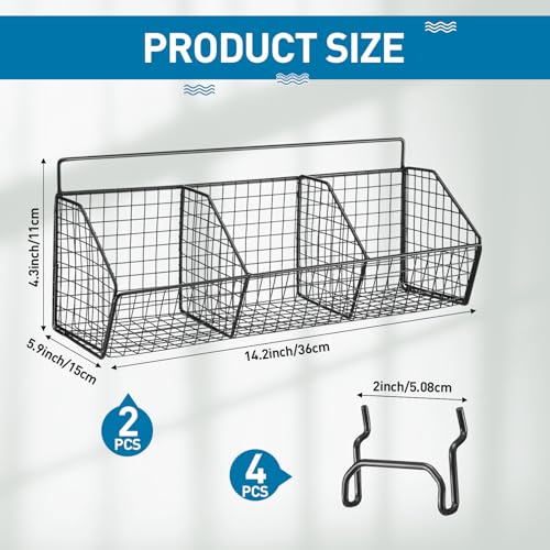 Panier pour panneau perforé à compartiments modulables pour organiser un établi