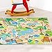BEUNITONE 45-Pcs Farm Animal Felt Storyboard fabric-11 x 9 inches Flannel Board Stories for Interactive Storytelling Play Activity Kits-Chicks,Cows,Horses,Rabbits,Sheep