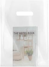 MLAFLY Clear Plastic bags with handle 100 Pack Clear Gift Bags for Small Business Shopping Merchandise Bags for Packaging Products Retail Boutique (Medium(12x15))