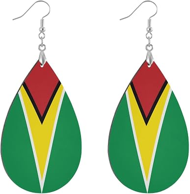 Wooden Teardrop Earrings For Women, Drop Dangle Earrings.