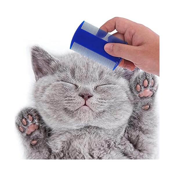 6pcs rabbit grooming kit included rabbit grooming brush, pet hair remover, pet shampoo bath brush, double-sided pet comb，pet nail clipper and trimmer for rabbit hamster bunny and guinea pig, blue - image 7