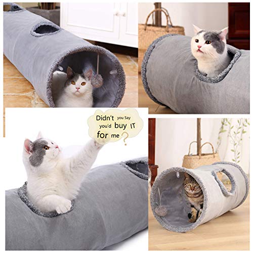 PETCUTE Giochi Tunnel per Gatti Letto Gioco per