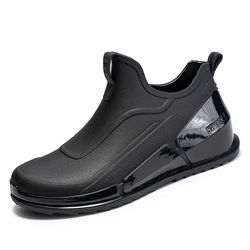 Rojeam Botas de Lluvia Hombre Impermeable Zapatos de Jardinería Botas de Agua