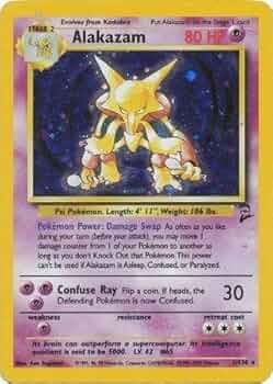 2000 フーディン Base Set 2 ARS8 渦巻きあり　英語版 Amazon.co.jp: Pokemon - Alakazam (1) - Base Set 2 - Holo : おもちゃ