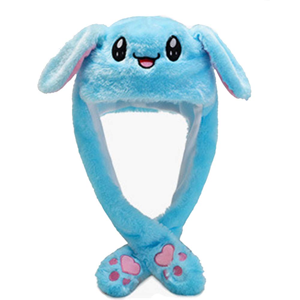 ISAKEN Cappello da Coniglio con Orecchie, Cappello da Coniglio Cappello di Peluche, Puntelli per Foto Divertente Cappello da Salto Cappelli da Festa Cosplay per Le Vacanze per Adulti Bambini