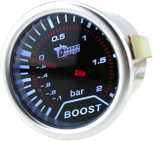 Miniatura 46 de ESUPPORT 2" 2.047 in coche motor universal Psi Turbo Boost medidor humo tinte Len LED Boost PSI Gauge,Medidor de barra Boost,Medidor de temperatura
