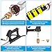 ExtraFein 24FT Telescoping Pressure Washer Extension Wand, Hot Water Supported Power Washer Extension Wand, Solar Panel Cleaner Pole with Brush Head, 7 Nozzle Tips, 3 Adapters & Harness