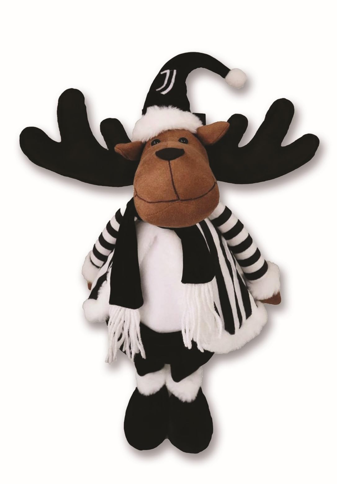 Renne de Noël Juventus 34 cm : objet officiel de collection en bois