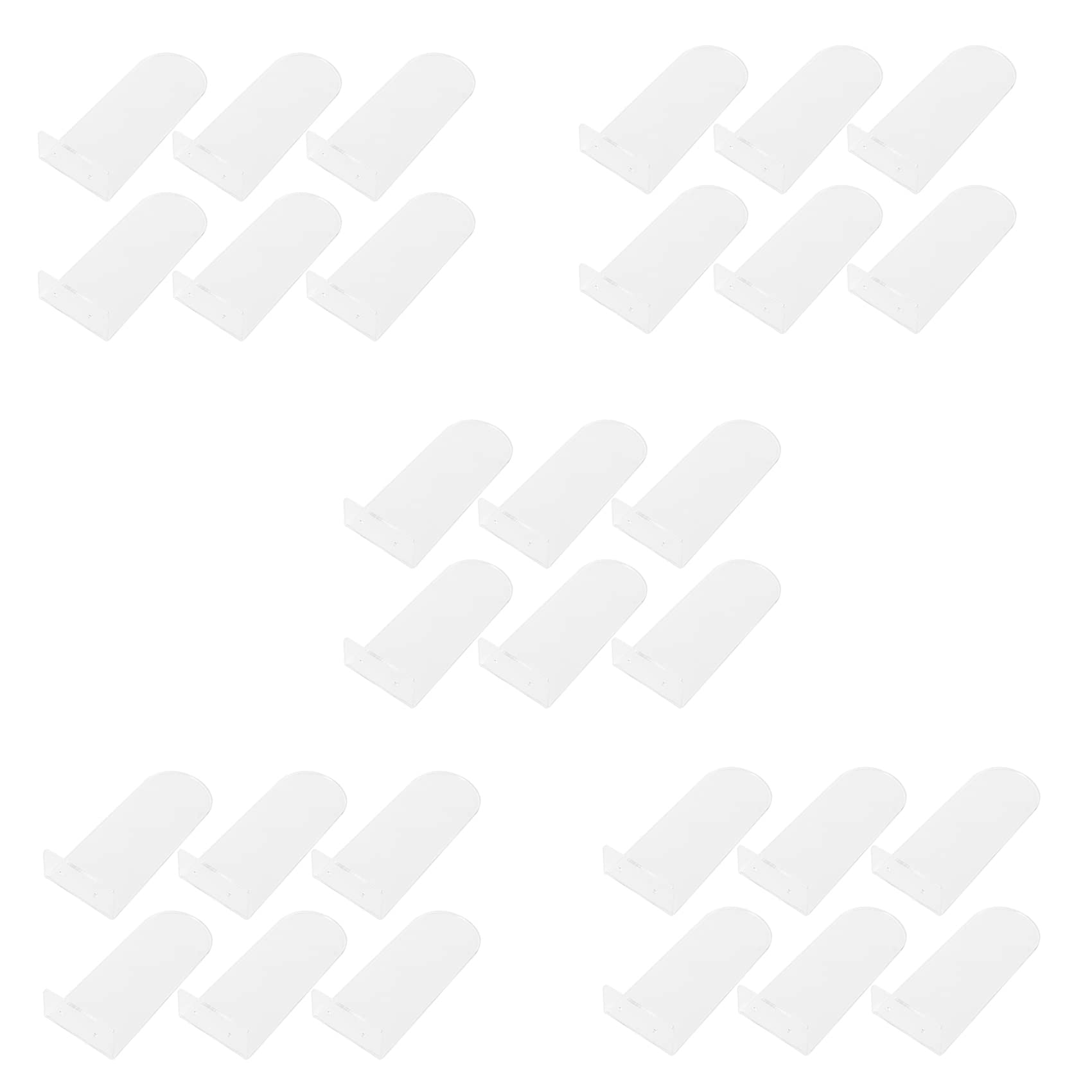 Hndhbfgrt 30 Pack Floating Shoe Shelves,Transparent Acrylic Wall Mounted Shoe Display Shelves,for Display Collectible Shoe&Sneaker