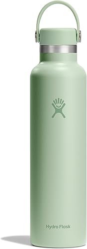 Miniatura 24 de HYDRO FLASK - Botella de agua de acero inoxidable con aislamiento térmico; antiderrame, a prueba de fugas; 21 onzas, color naranja (Sandpiper)