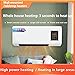 Sohodoo All-in-One Portable AC/Heater, 2000W Wall Mounted, Low Energy, Quiet Operation with Intelligent Control(B)