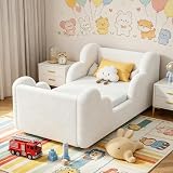 ZIKEBTUY Lettino per bambini, 70 x 140 cm, in velluto completamente imbottito, morbido com...